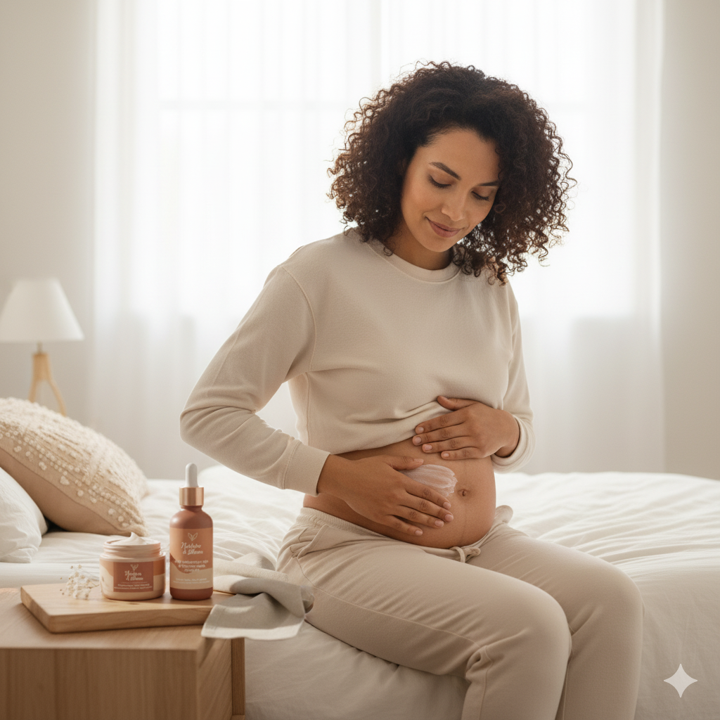 Pack Huile et baume après grossesse pour peau & vergetures