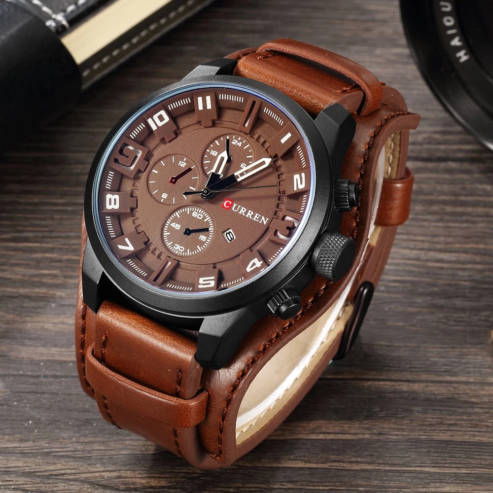 CURREN Top Marque Montres De Luxe Pour Hommes ساعة رجال فخمة