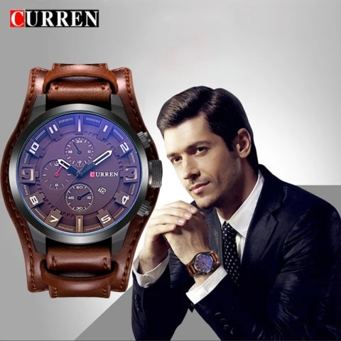 CURREN Top Marque Montres De Luxe Pour Hommes ساعة رجال فخمة