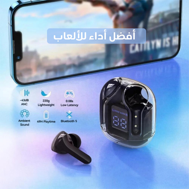 سماعات بلوتوث بشاشة رقمية