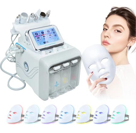 Machine hydrafacial 7 en 1 avec masque LED