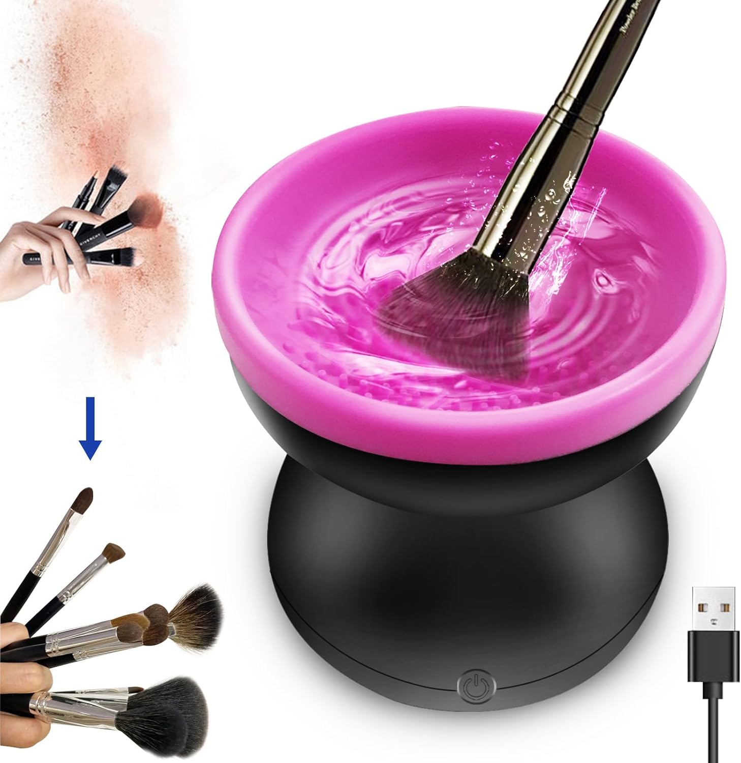 Nettoyeur Électrique de Pinceaux de Maquillage