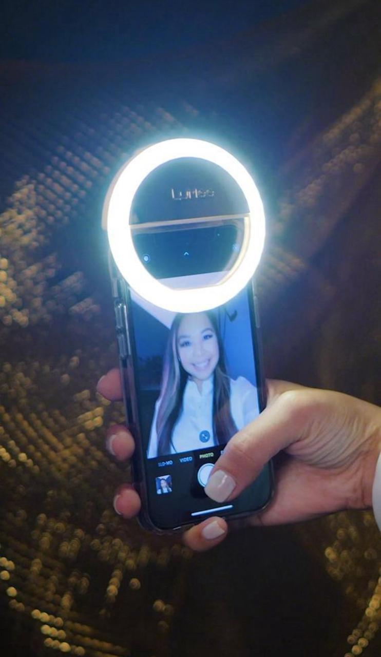 LED Selfie Ring Light Mobile Phone Clip-On Lamp Portable USB Charge
