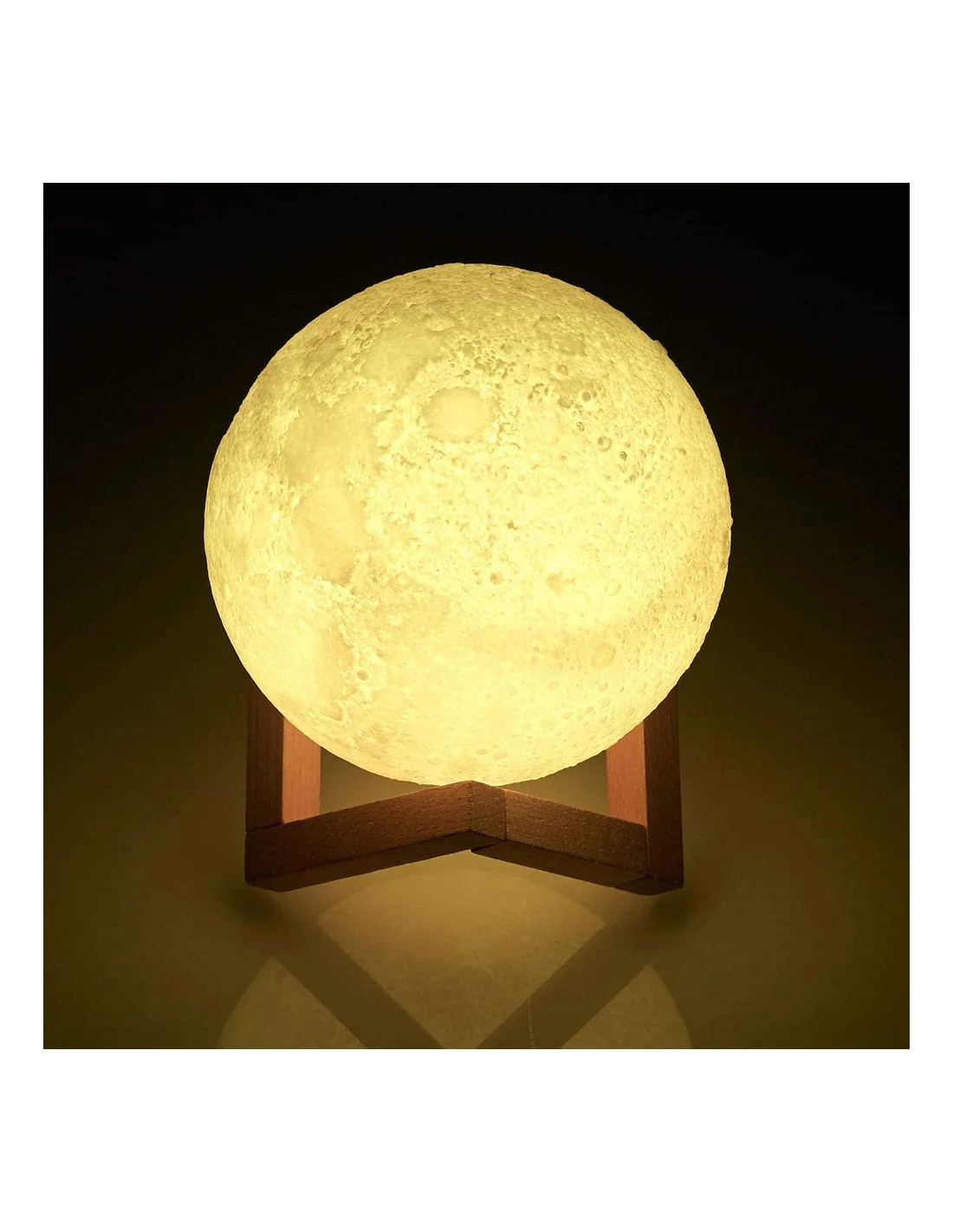 🌙 Lampe Lune à Luminosité 3D – Grand Modèle (GM) ✨