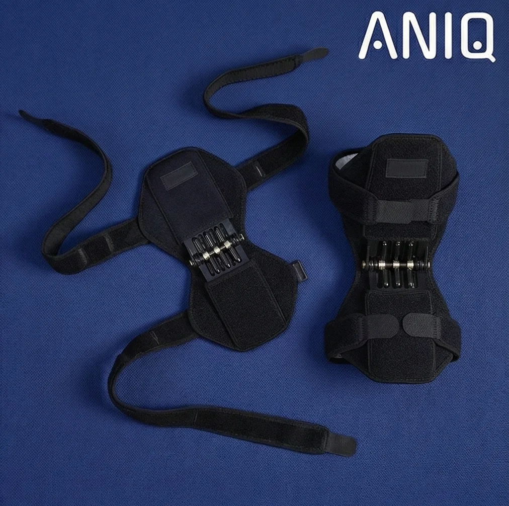 دعامة ثني الركبة زوج واحد (أسود)