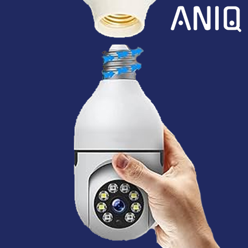 كاميرا مراقبة ذكية بشكل مصباح