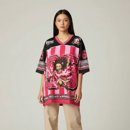 Nezuko Oversized Mesh Jersey