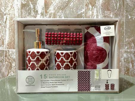 طقم الدش الفاخر المكون من  15 قطعة