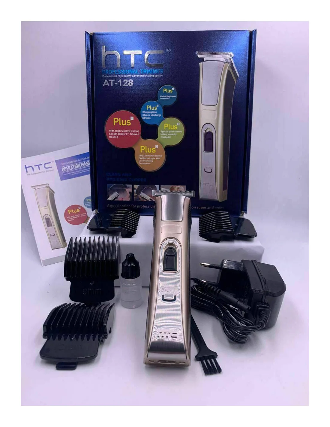 Htc HTC HTC AT-128 HTC ماكينة حلاقة قابلة لإعادة الشحن