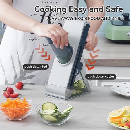 🥗 قطاعة خضروات متعددة الاستخدام – لتقطيع أسرع وأسهل!