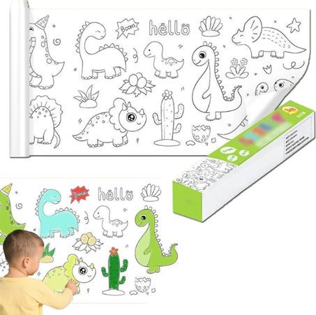 مفرش طاولة ورقي للرسم و التلوين