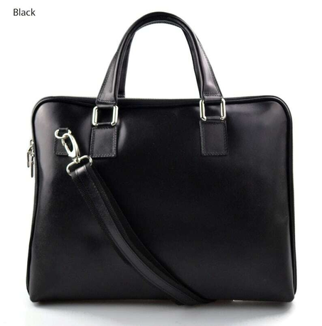 حقيبة كتف جلدية للنساء