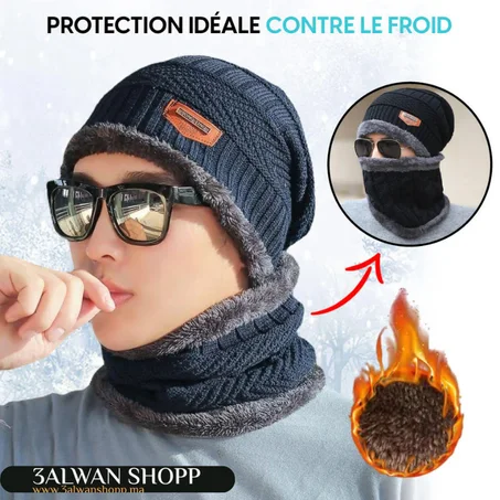 قبعة شتوية من الصوف الناعم والسميك