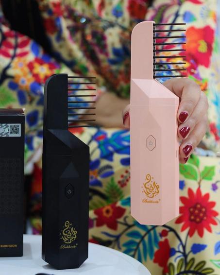 مبخرة الشعر الالكترونية الاصدار الجديد مع راس مشط للشعر