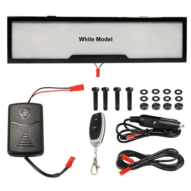 غطاء لوحة الترخيص مع جهاز تحكم عن بعد للسيارات