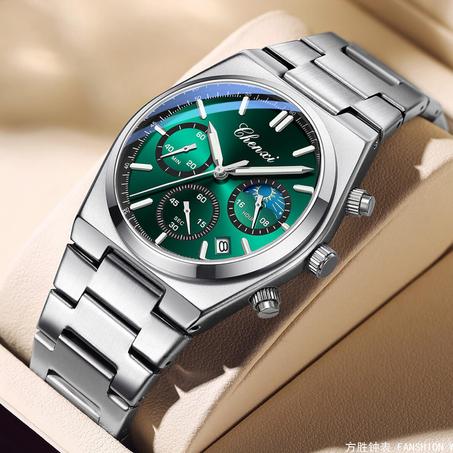 Montre de luxe Chronographe Émeraude