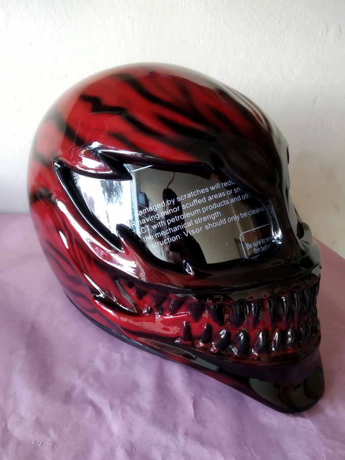 Venom helmet / custom motorcycle helmet Free international shipping ECE &  DOT