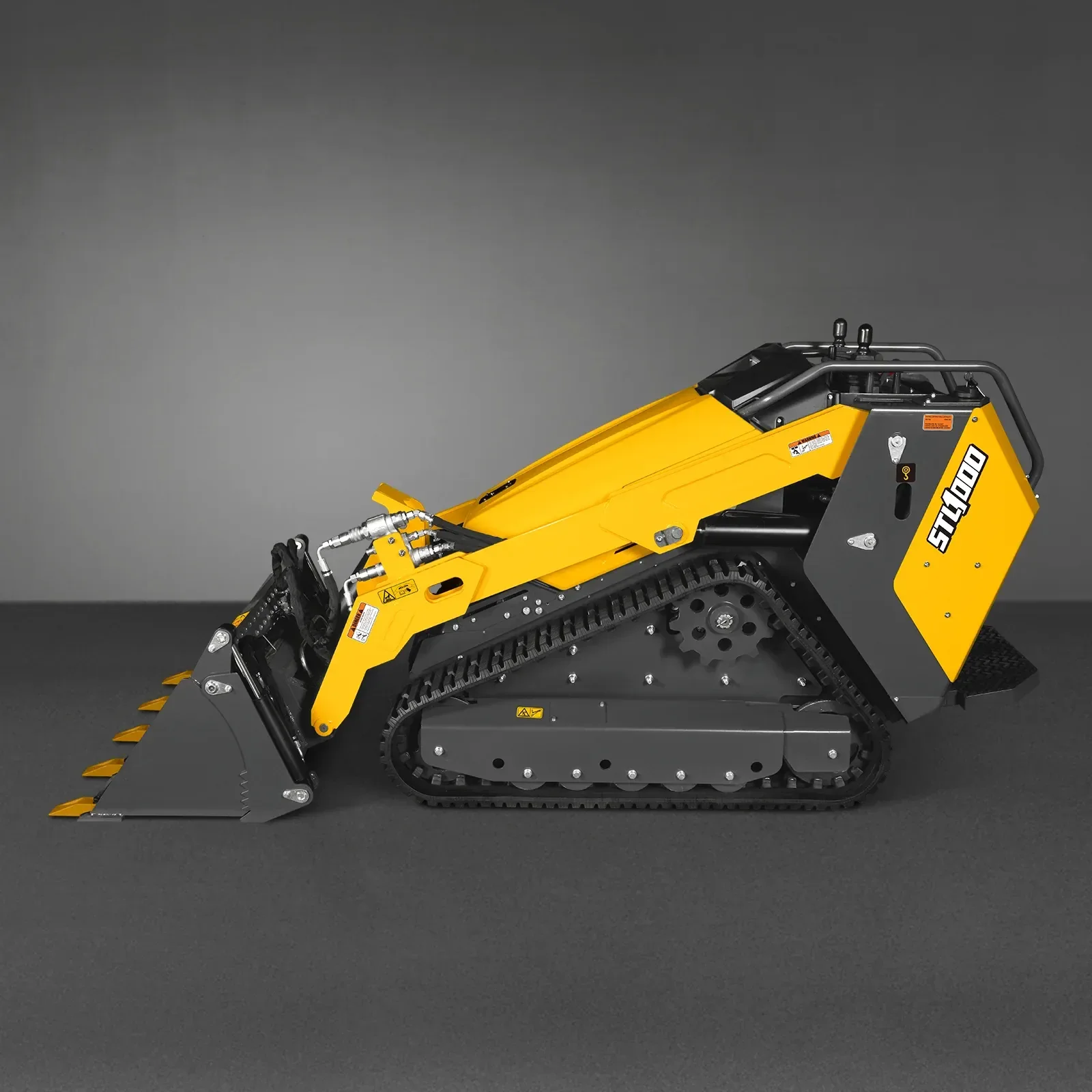 CROBA STL1000 Mini Skid Steer Track Loader – 25HP Kubota Diesel, 4-in-1 Bucket