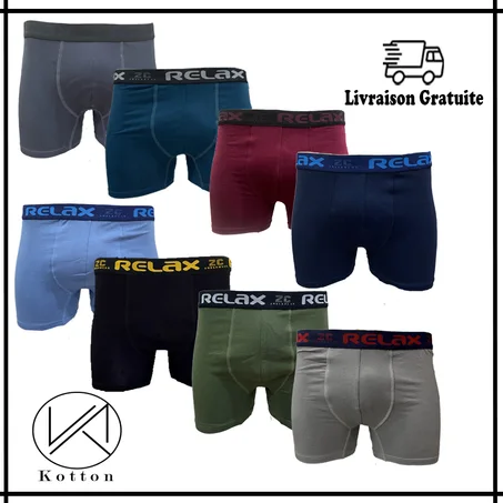 PACK 4 BOXER HOMME 100% COTON (copy)