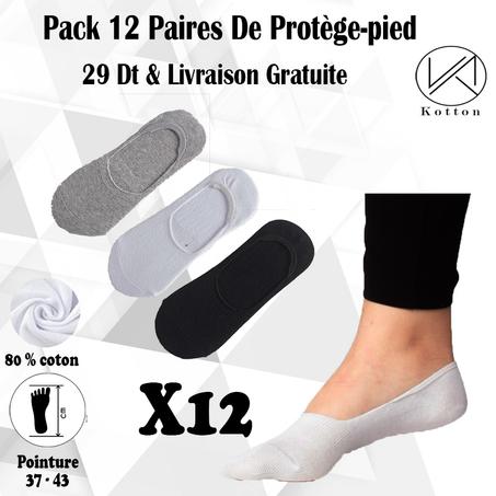 PACK 12 PAIRE DE PROTEGE-PIED