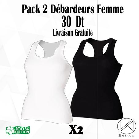PACK 2 DEBARDEURS FEMME