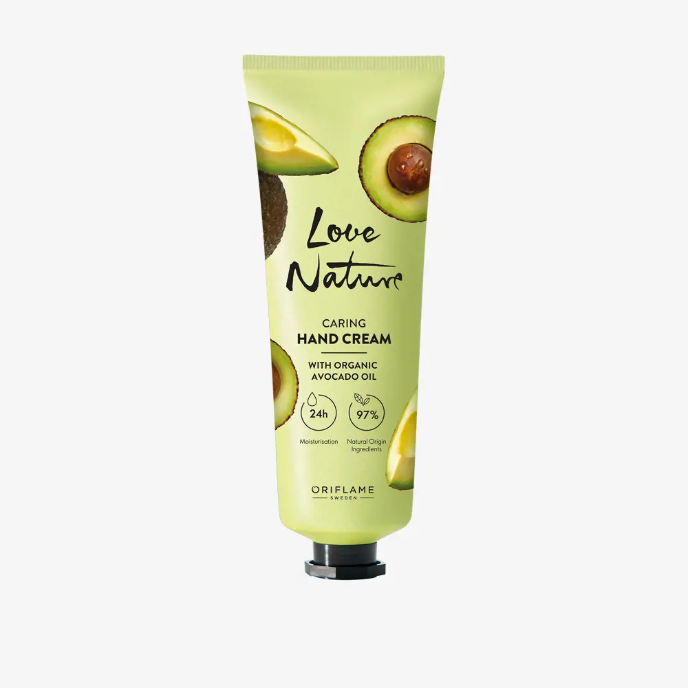 Crème Bienfaisante pour les Mains à l'Huile Naturelle d'Avocat Love Nature