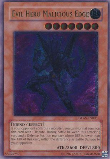 Evil Hero Malicious Bane (GLAS) "UNLIMITED"  ULTIMATE RARE