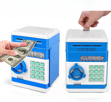 Kids Money Bank Machine (Bleu)-جهاز بنك المال للأطفال