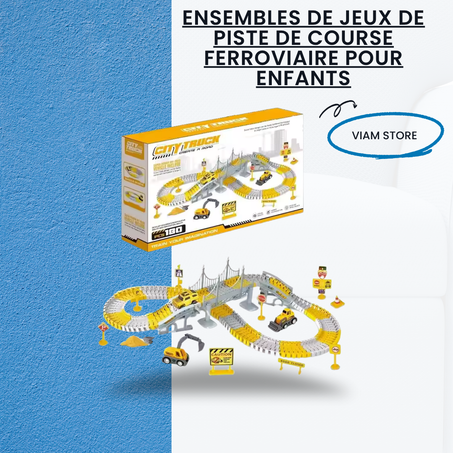 Ensembles de jeux de piste de course ferroviaire pour enfants 👶🏻👨🏻‍🦲