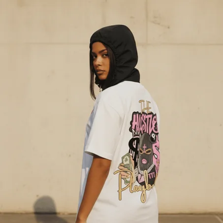 T-shirt Twinshop Blanc Oversize