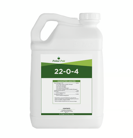Foliar-Pak 22-0-4 with L-Amino Acids | 2.5 Gal