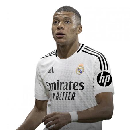 Camiseta Mbappé Primera Equipación Blanca 24/25