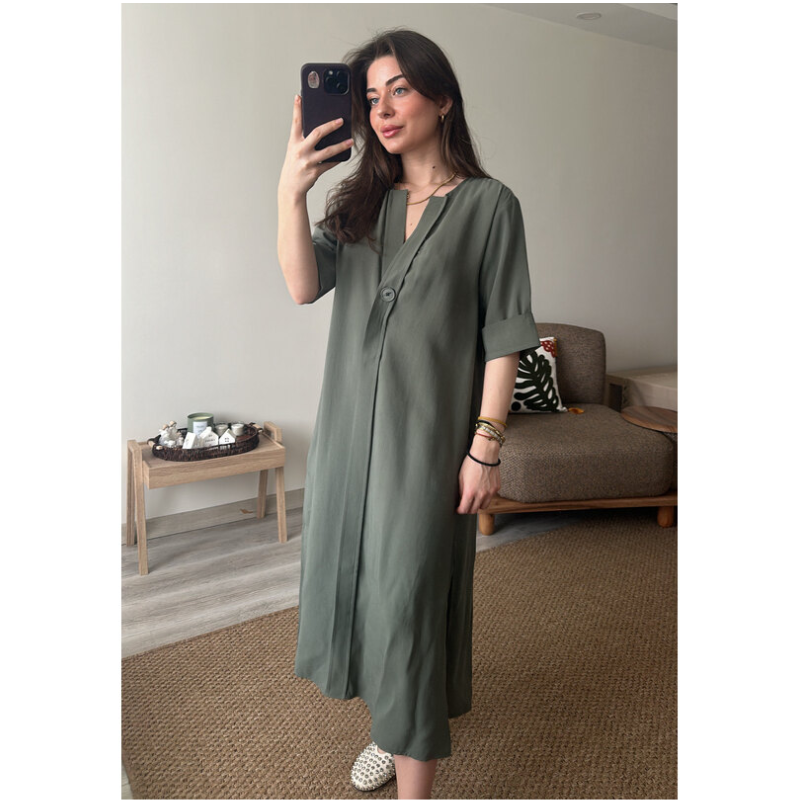Robe en tissu Tencel