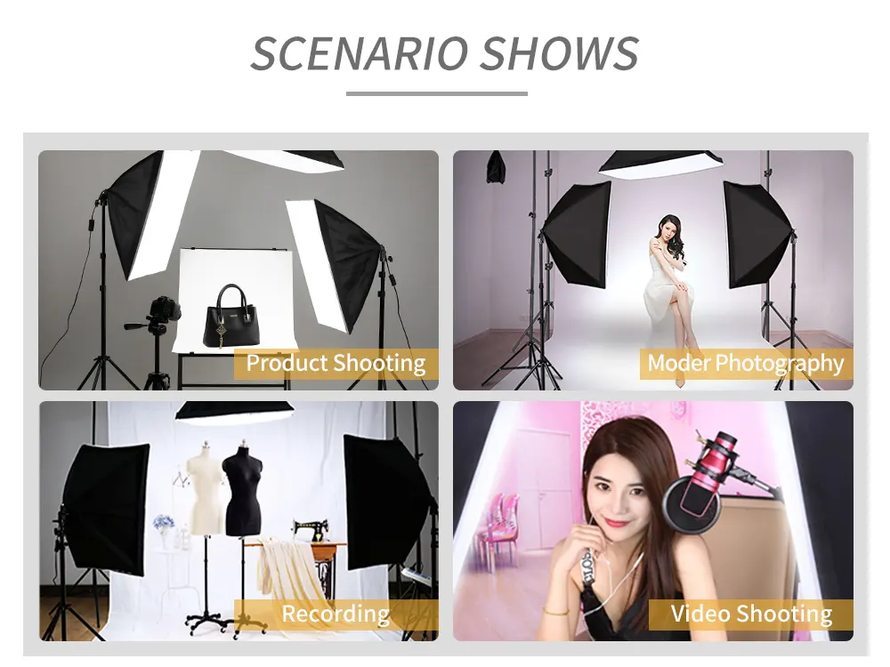 KIT 3 SOFTBOX PULUZ