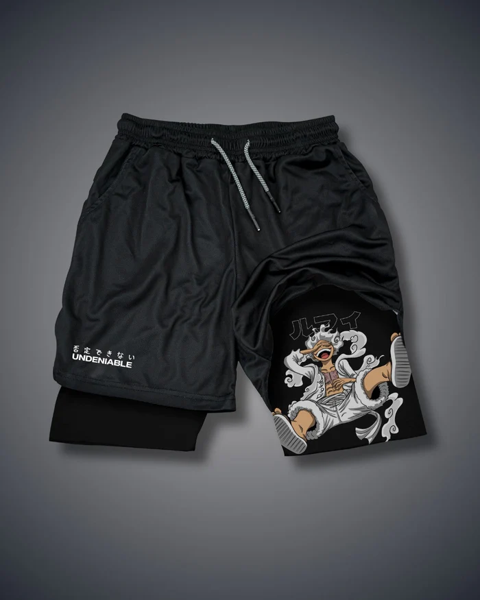 ONE PIECE WHITE LUFFY PERFORMANCE SHORTS