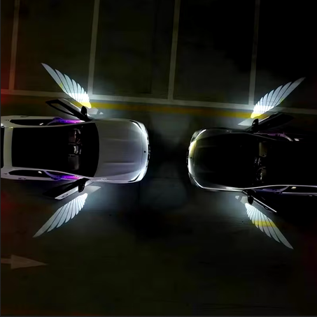أضواء أجنحة الملاك للباب الجانبي للسيارة