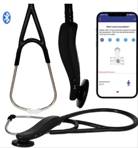 Stéthoscope numérique Bluetooth sans fil, électronique intelligent, médical