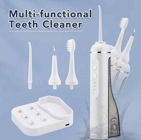 Irrigateur buccal 3 en 1 hydropulseur nettoyeur dentaire, brosse à dents électrique