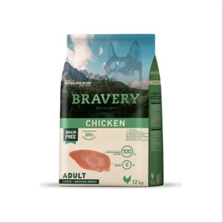 Croquettes Bravery Saumon Super Premium Sans Céréales pour Chien – Grain Free | Du Parc L’Hermitage Maroc