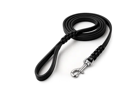 Laisse en Cuir Tressé Premium pour Chien – Cuir Véritable, Robuste et Élégante