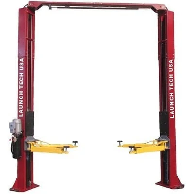 Launch Tech USA TLT240SC 9,000 lb Two Post Car Lift Clear Floor - Asymmetric