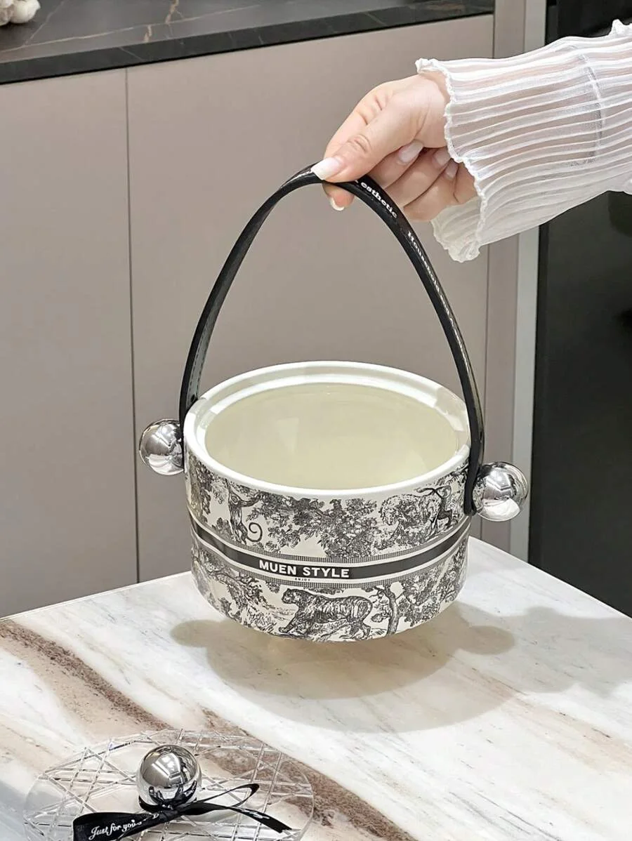 طبق فواكه سيراميكي فاخر – لمسة راقية !