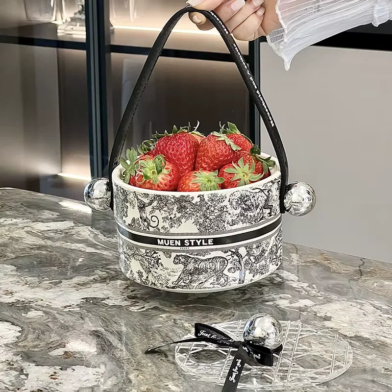 طبق فواكه سيراميكي فاخر – لمسة راقية !