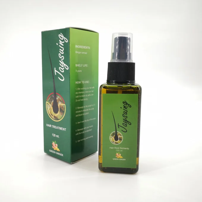 زيت معالجة الشعر بالزنجبيل الأخضر الأصلي لنمو الشعر