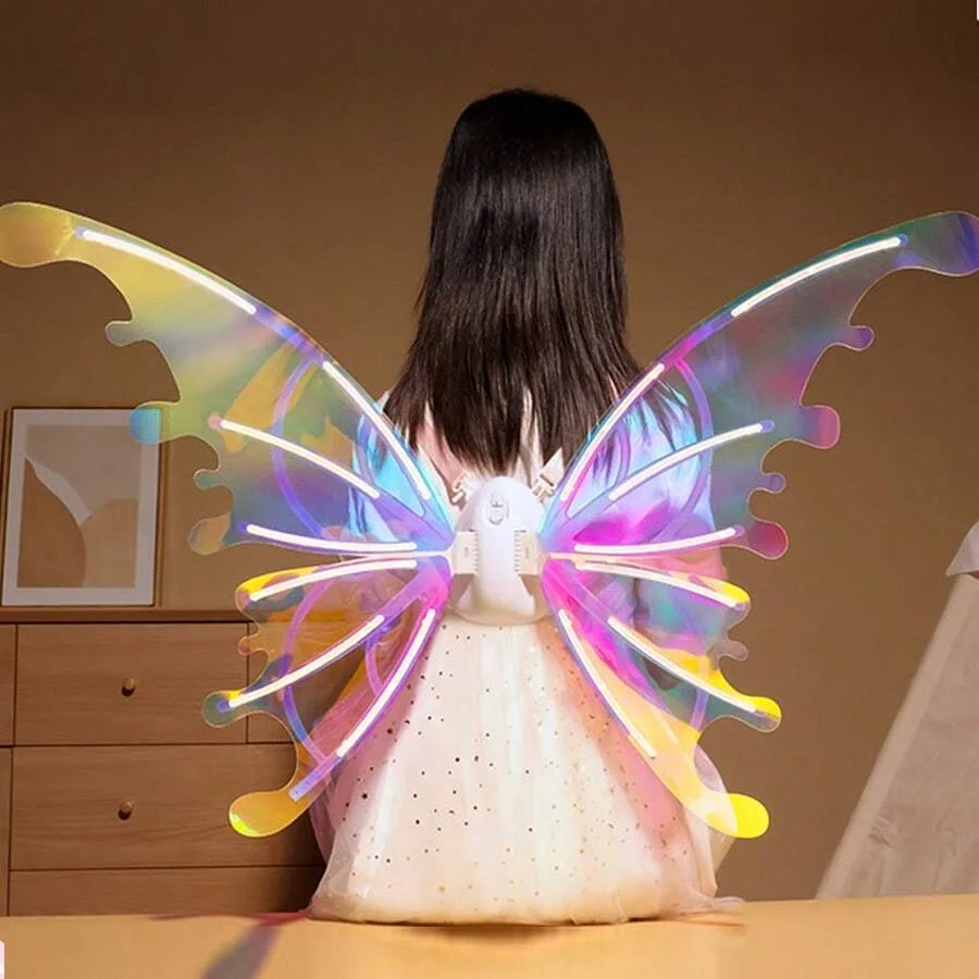 أجنحة الفراشة الكهربائية المضاءة للأطفال