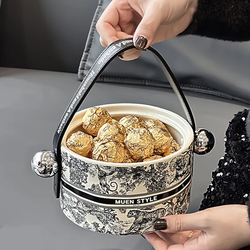 طبق فواكه سيراميكي فاخر – لمسة راقية