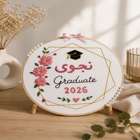 لوحة تطريز مخصصة للتخرج 🎓