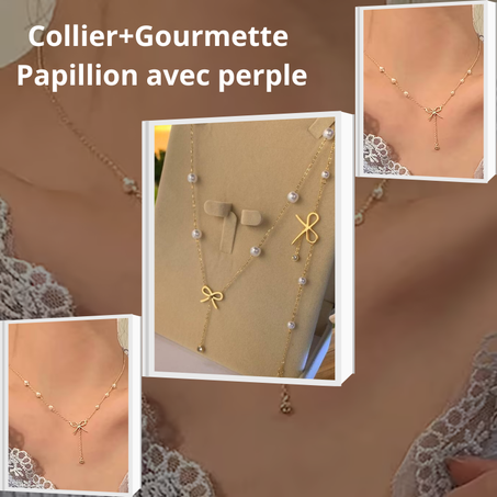 سلسلة العنق مع الإسوارة