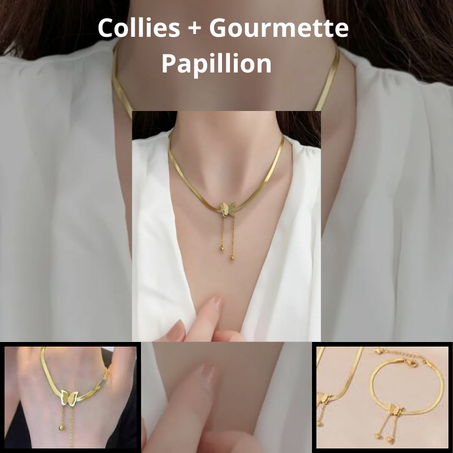 سلسلة العنق مع إسوارة اليد