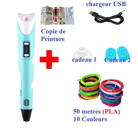 Stylo 3D : crayon d'impression de dessin 3D  avec Filament PLA